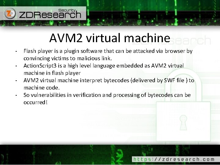 AVM 2 virtual machine - Flash player is a plugin software that can be