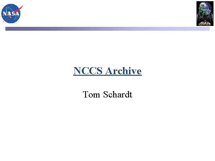 NCCS Archive Tom Schardt 
