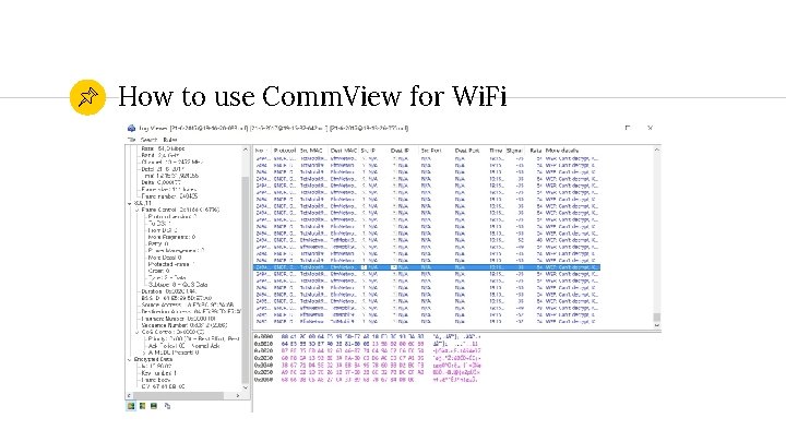 How to use Comm. View for Wi. Fi 