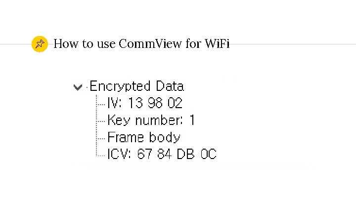 How to use Comm. View for Wi. Fi 