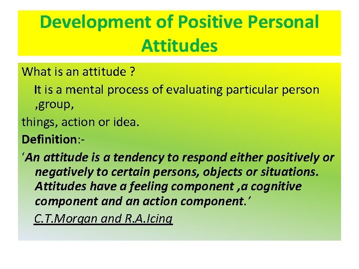 Attitudinal SELFDEVELOPMENT AND COMMUNICATION INTRODUCTION An effective business ...