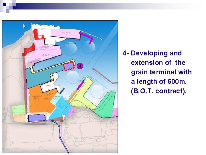 4 4 - Developing and extension of the grain terminal with a length of