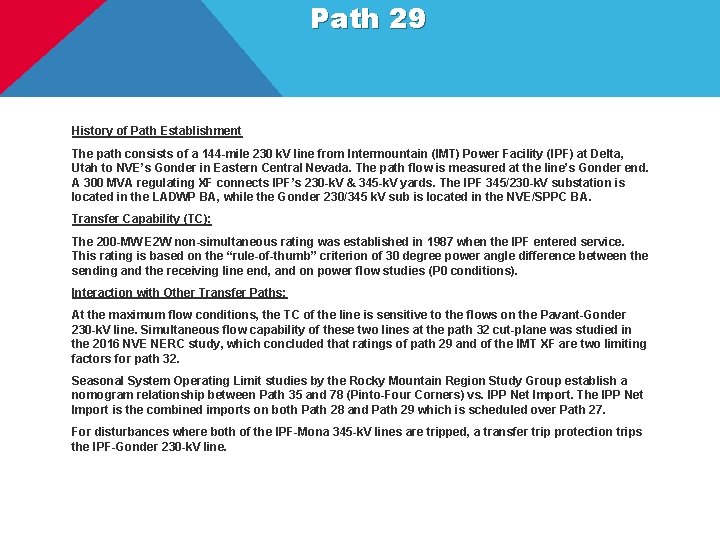 Path 29 History of Path Establishment The path consists of a 144 -mile 230