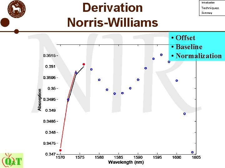 Derivation Norris-Williams Introduction Techniques Summary NIR • Offset • Baseline • Normalization 