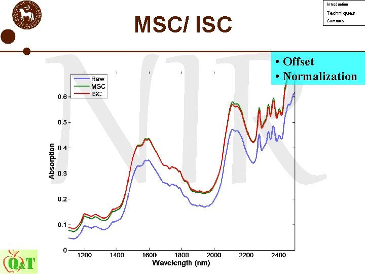 Introduction MSC/ ISC Techniques Summary NIR • Offset • Normalization 