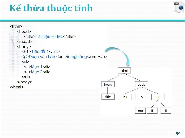 Kế thừa thuộc tính 50 