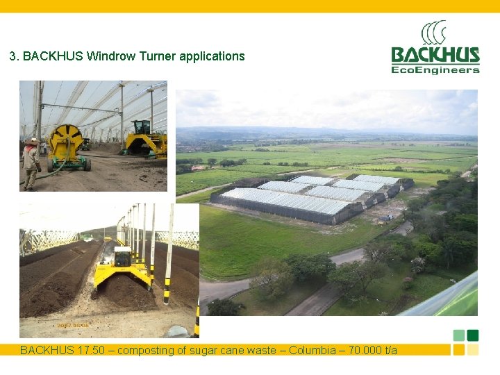 3. BACKHUS Windrow Turner applications BACKHUS 17. 50 – composting of sugar cane waste
