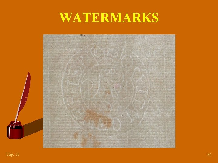 WATERMARKS Chp. 16 63 