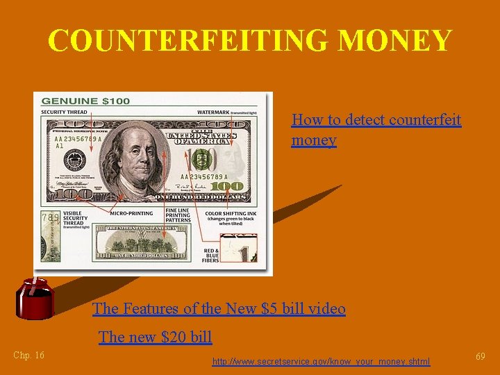COUNTERFEITING MONEY How to detect counterfeit money The Features of the New $5 bill