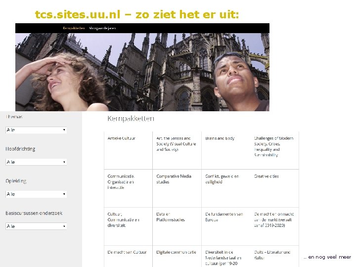 tcs. sites. uu. nl – zo ziet het er uit: … en nog veel