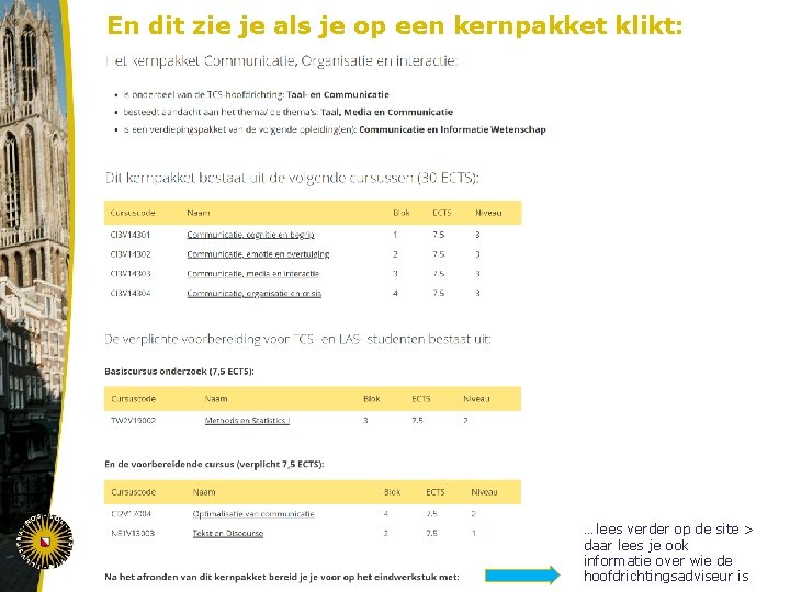 En dit zie je als je op een kernpakket klikt: … lees verder op