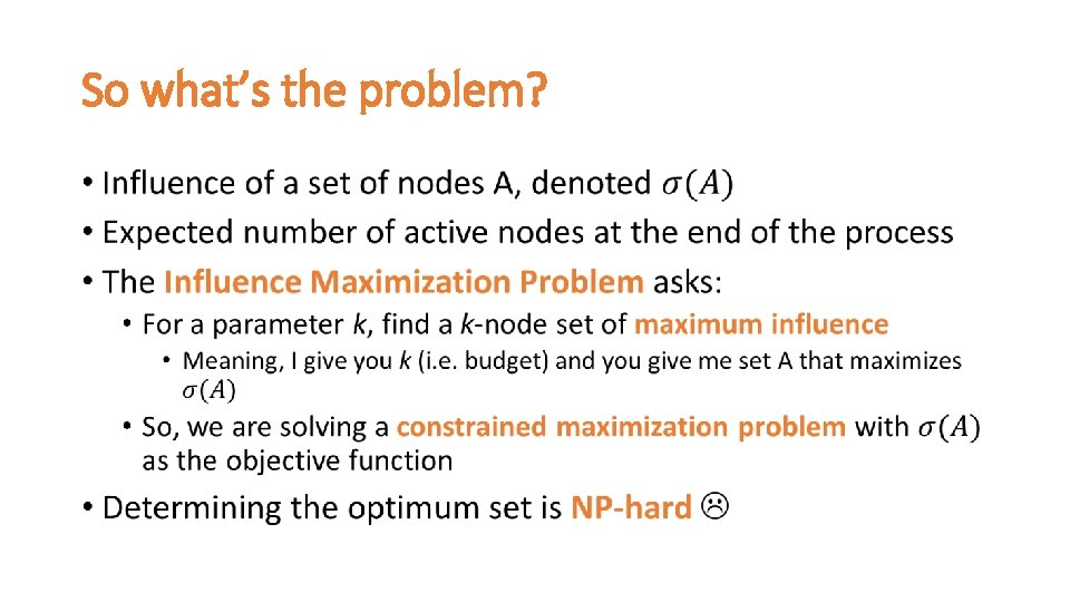 So what’s the problem? • 