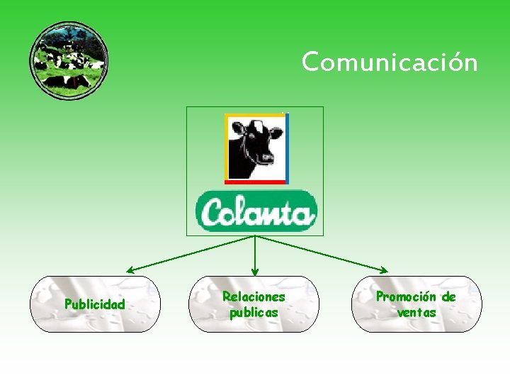 Comunicación Publicidad Relaciones publicas Promoción de ventas 