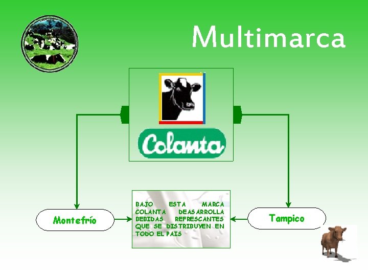 Multimarca Montefrío BAJO ESTA MARCA COLANTA DEASARROLLA SUS PRODUCTOS BEBIDAS REFRESCANTES CARNICOS AL IGUAL