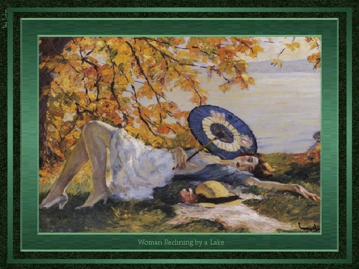 Woman Reclining by a Lake 