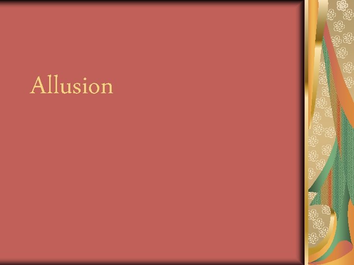 Allusion 