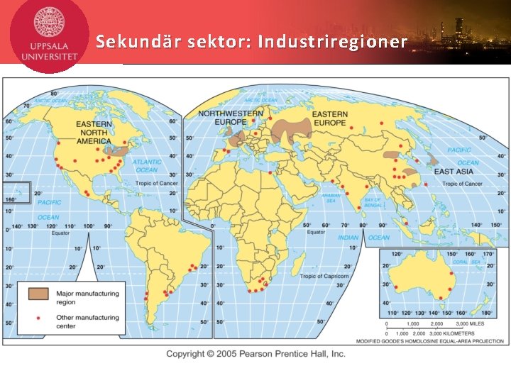 Sekundär sektor: Industriregioner 