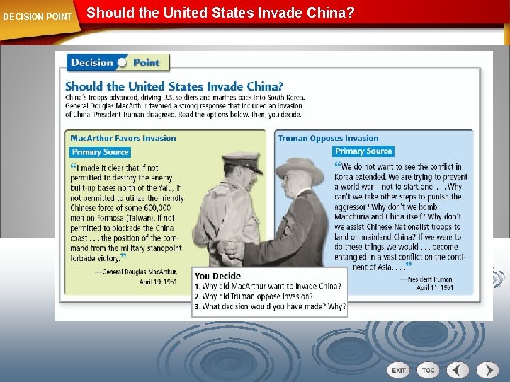 DECISION POINT Should the United States Invade China? 