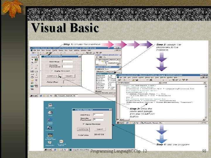 Visual Basic Programming Languages, Chp. 12 98 