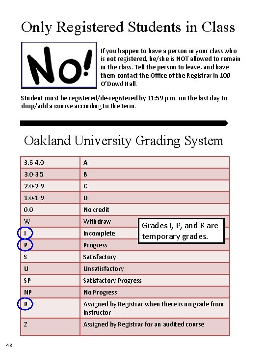 Only Registered Students in Class If you happen to have a person in your Only Registered Students in Class If you happen to have a person in your