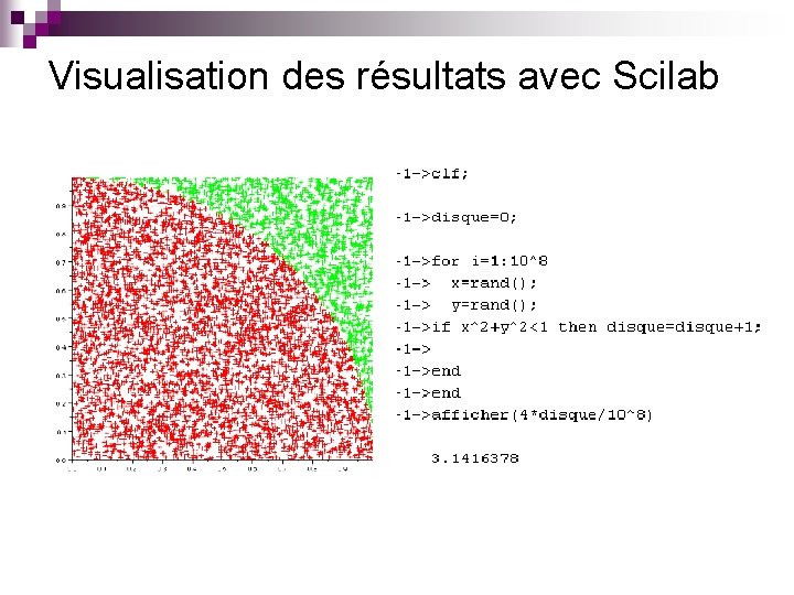 Visualisation des résultats avec Scilab 