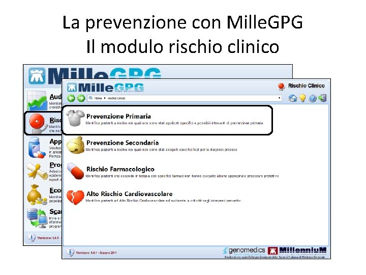 La prevenzione con Mille. GPG Il modulo rischio clinico 