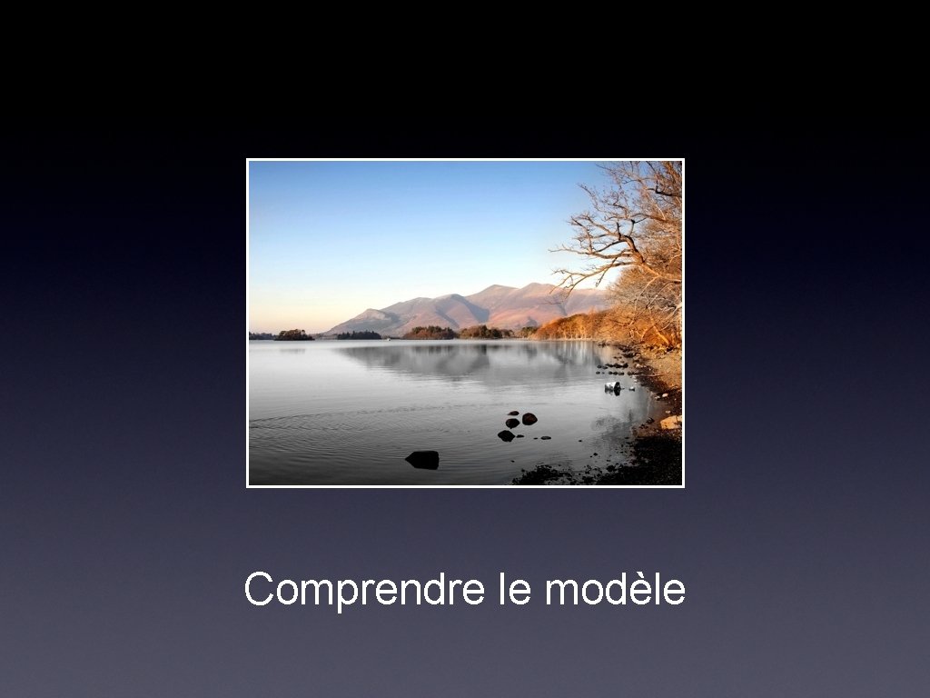 Comprendre le modèle Comprendre le modèle