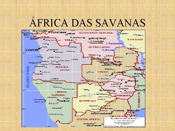 ÁFRICA DAS SAVANAS 