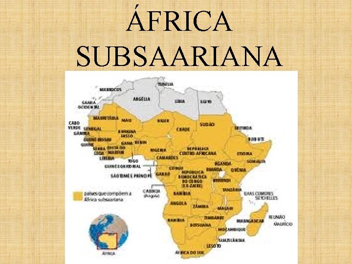 ÁFRICA SUBSAARIANA 