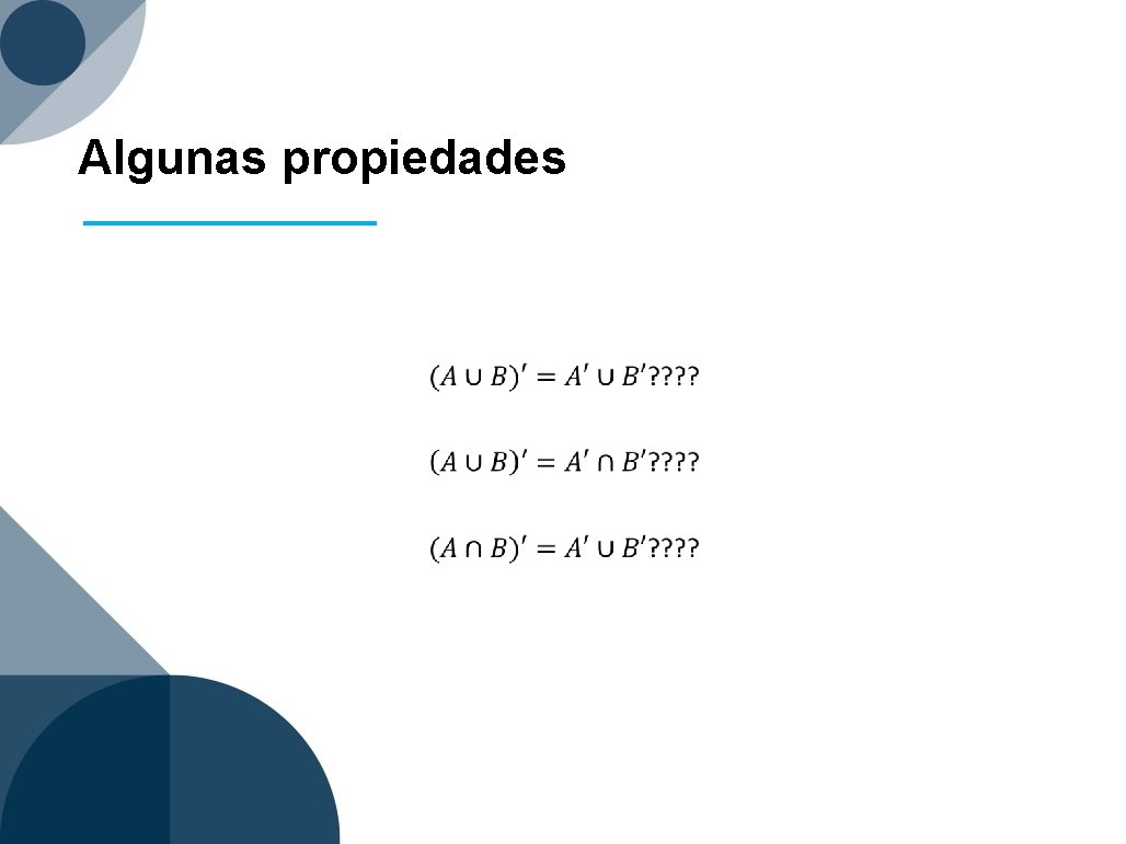 Algunas propiedades 