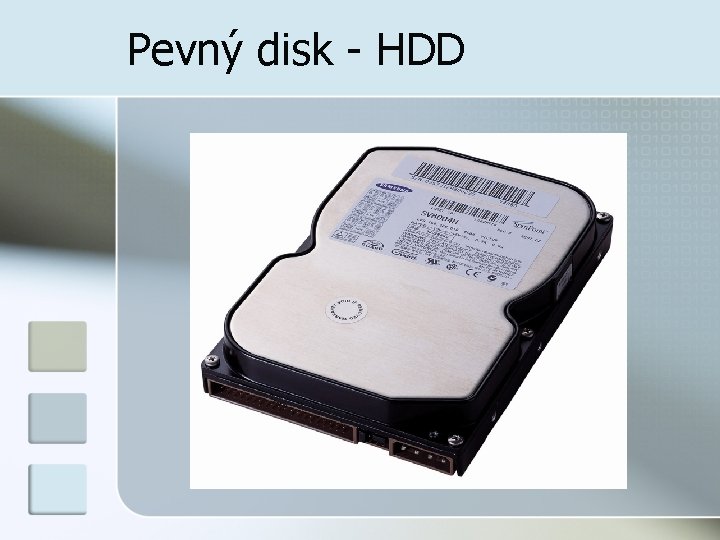 Pevný disk - HDD 