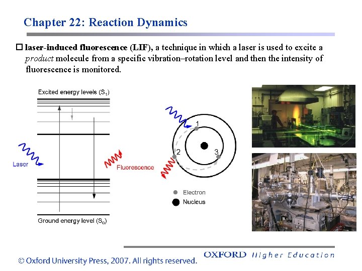 Chapter 22: Reaction Dynamics laser-induced fluorescence (LIF), a technique in which a laser is