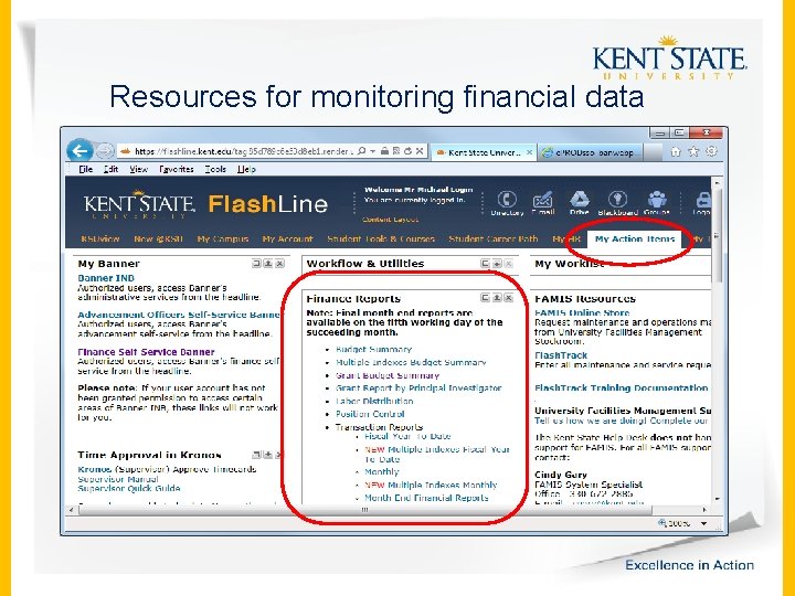 Resources for monitoring financial data 