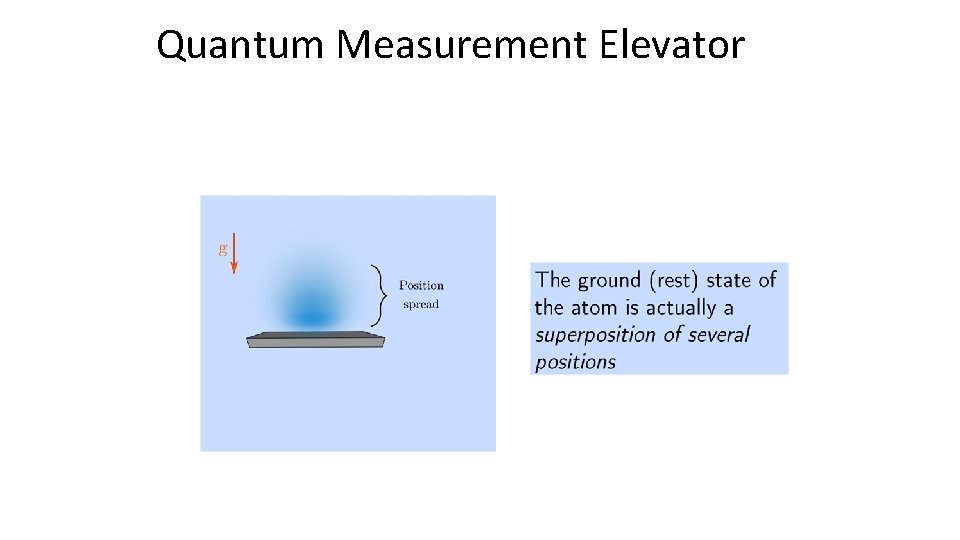 Quantum Measurement Elevator 