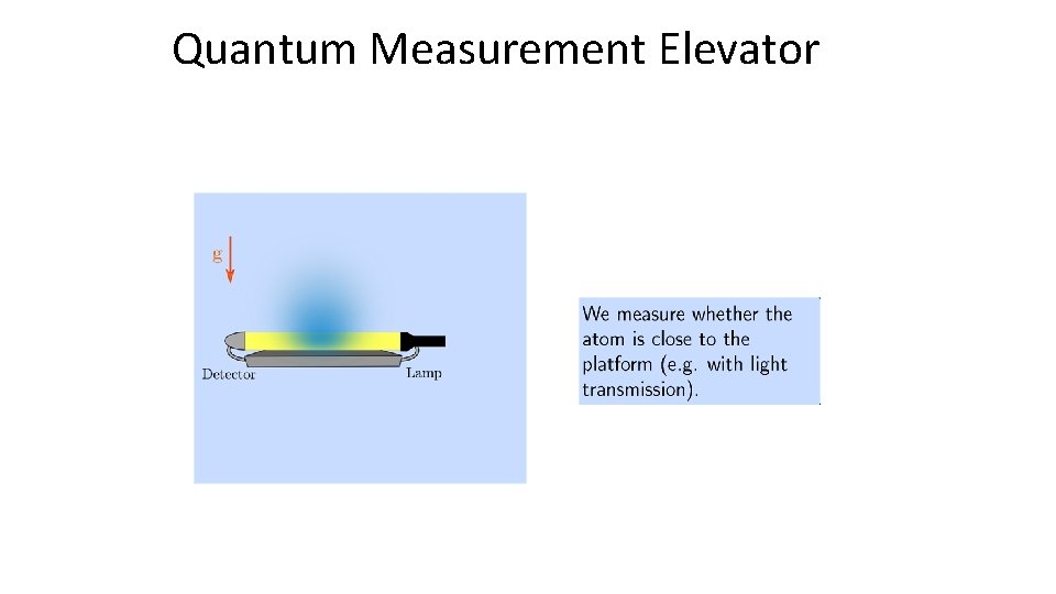 Quantum Measurement Elevator 