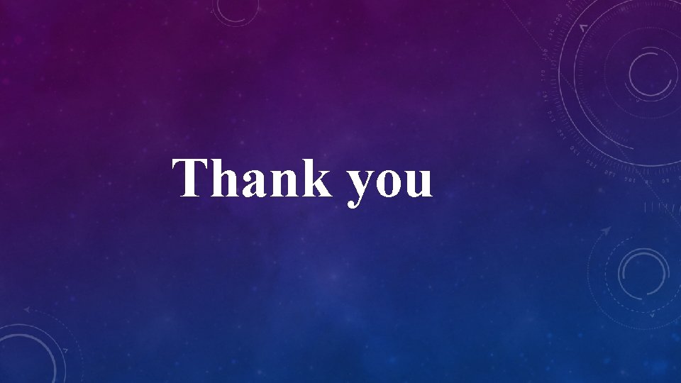 Thank you Thank you