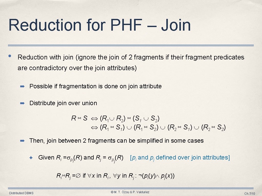 Reduction for PHF – Join • Reduction with join (ignore the join of 2