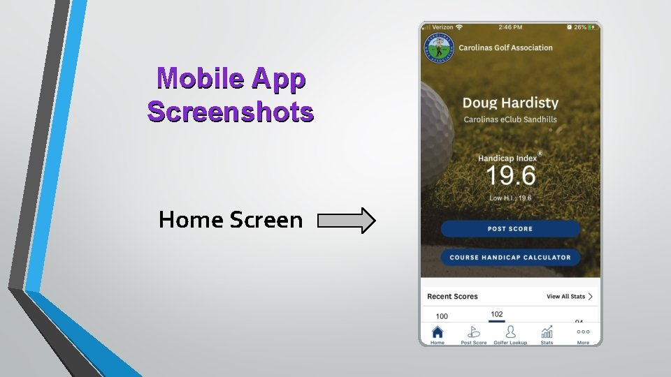 Mobile App Screenshots Home Screen 