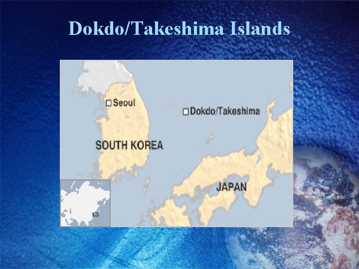 Dokdo/Takeshima Islands 
