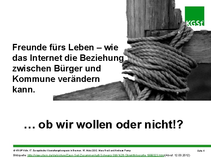 Freunde fürs Leben – wie das Internet die Beziehung zwischen Bürger und Kommune verändern