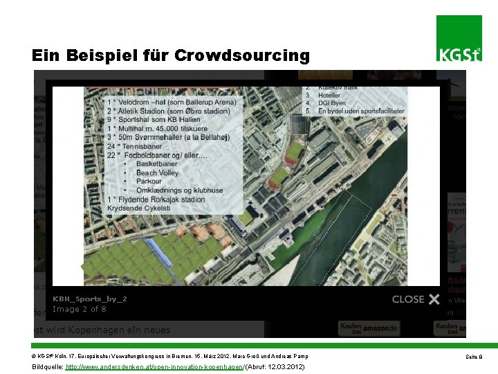 Ein Beispiel für Crowdsourcing © KGSt® Köln, 17. Europäischer Verwaltungskongress in Bremen, 15. März