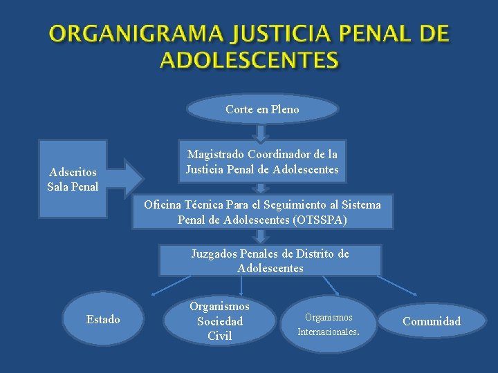 Corte en Pleno Adscritos Sala Penal Magistrado Coordinador de la Justicia Penal de Adolescentes