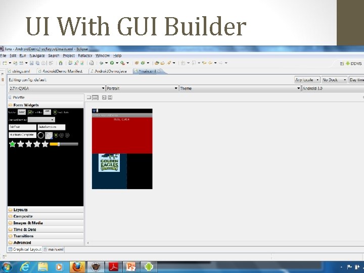 UI With GUI Builder 