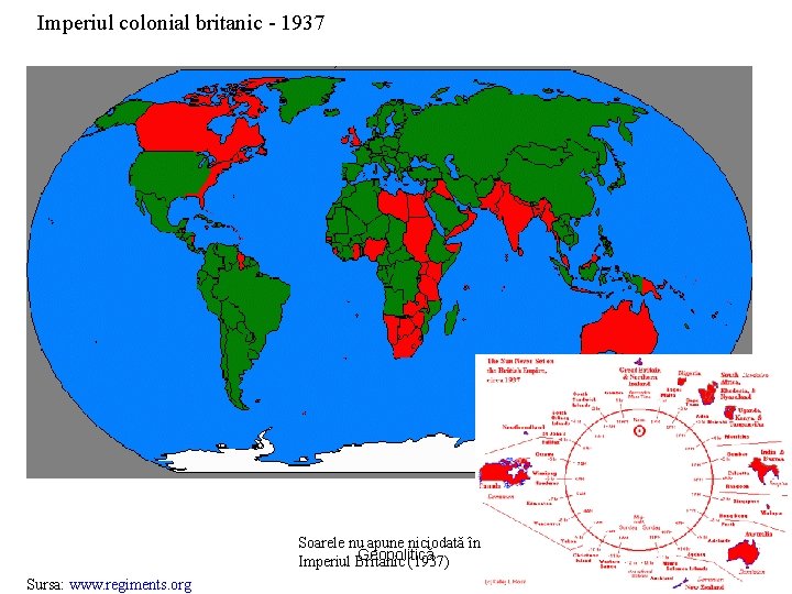 Imperiul colonial britanic - 1937 Soarele nu apune niciodată în Geopolitică Imperiul Britanic (1937)