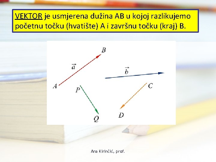 B A Ana Kirini Prof Vektor Je Usmjerena
