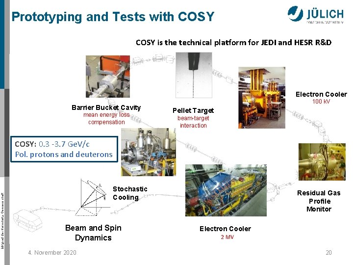 Prototyping and Tests with COSY is the technical platform for JEDI and HESR R&D