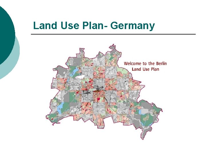 Land Use Plan- Germany 