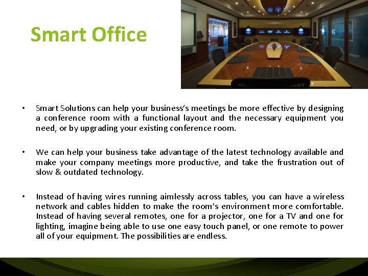 Smart Office • Smart Solutions can help your business’s meetings be more effective by