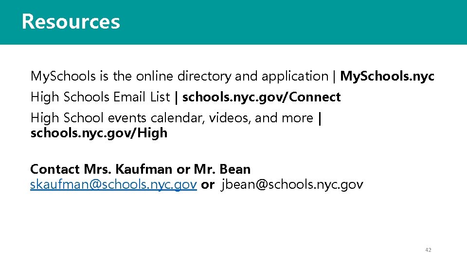 Resources My. Schools is the online directory and application | My. Schools. nyc High