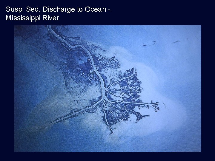 Susp. Sed. Discharge to Ocean Mississippi River 